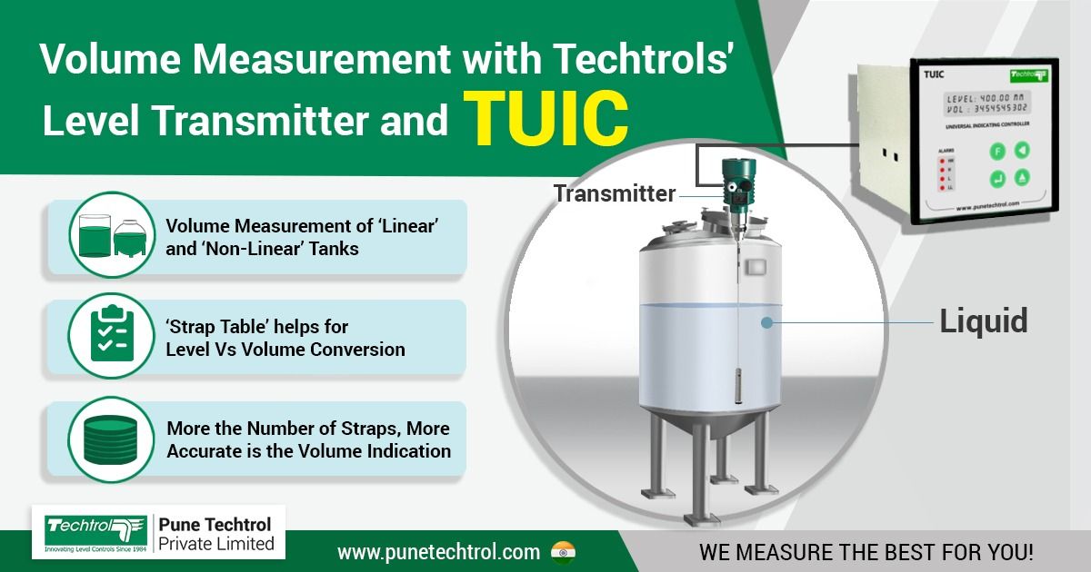 Volume Measurement Using Level Sensor & Strap Table