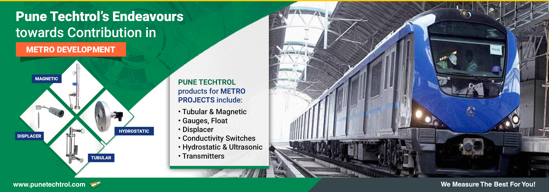 Pune Techtrols endeavours towards contribution in Metro development