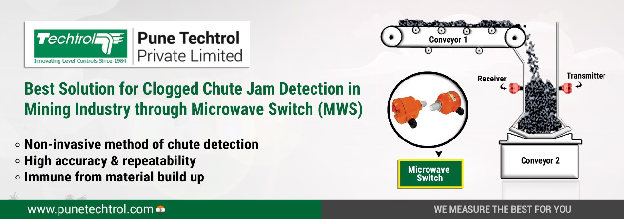 Best Solution for Clogged Chute Jam Detection in Mining Industry through Microwave Switch MWS Best Solution for Clogged Chute Jam Detection in Mining Industry through Microwave Switch MWS