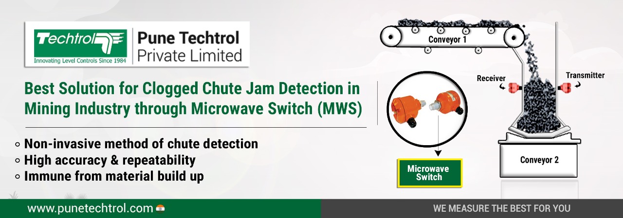 Best Solution for Clogged Chute Jam Detection in Mining Industry through Microwave Switch MWS