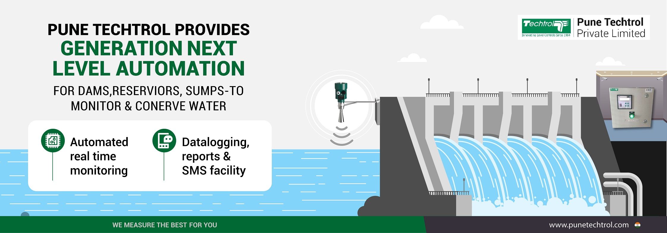 Pune Techtrol provides generation next level automation for dams to monitor and conserve water Pune Techtrol provides generation next level automation for dams to monitor and conserve water