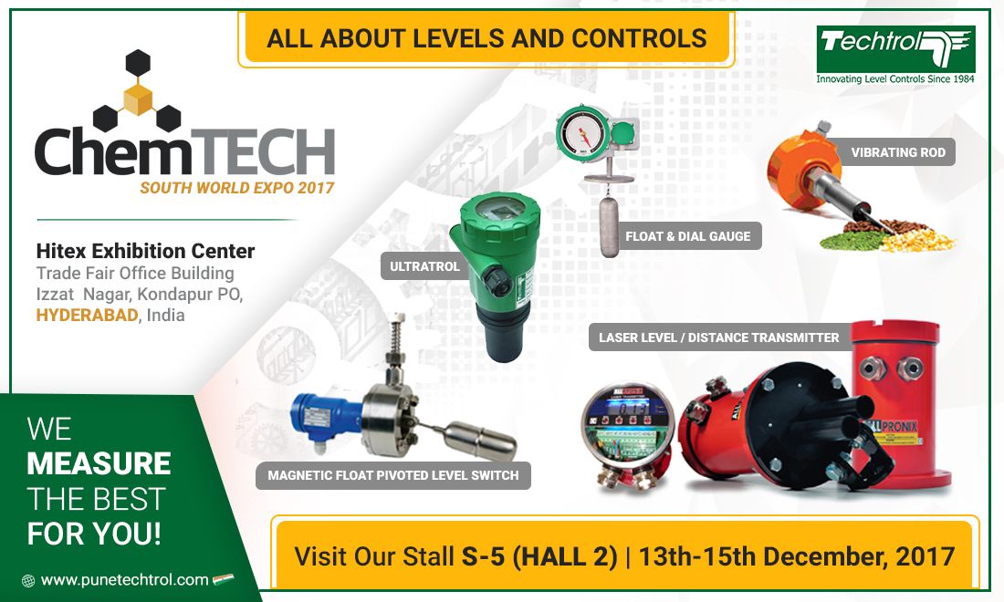 Pune Techtrol to Showcase Wide Range of Process Automation Products at CHEMTECH 2017