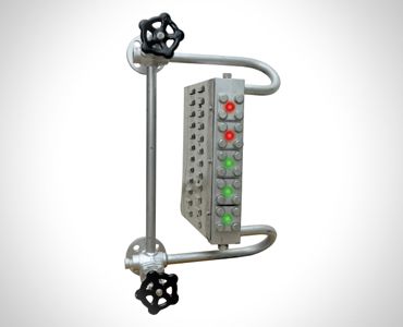 Level Gauges For Liquids- BI-COLOR MULTI PORT LEVEL GAUGE - TBLG